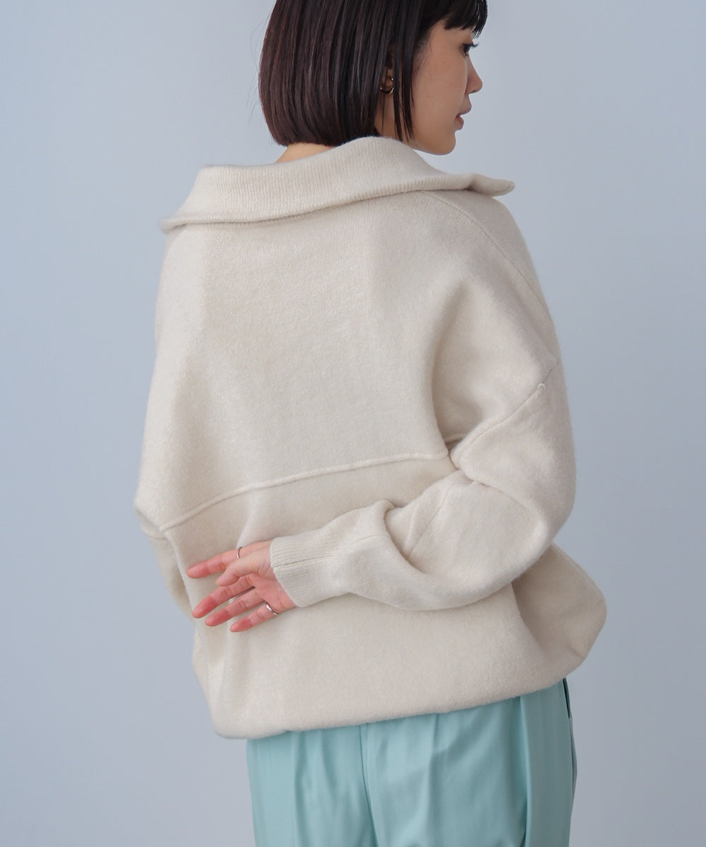 ニットライトジップアウター