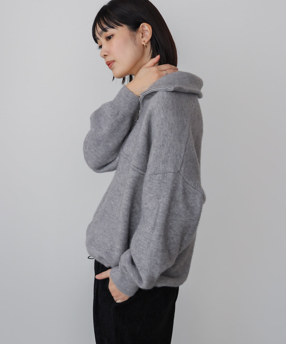 ニットライトジップアウター