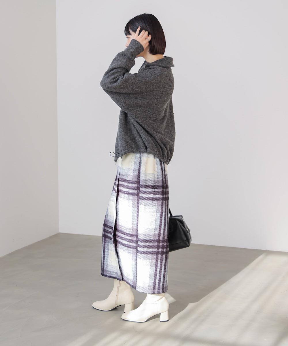 ニットライトジップアウター