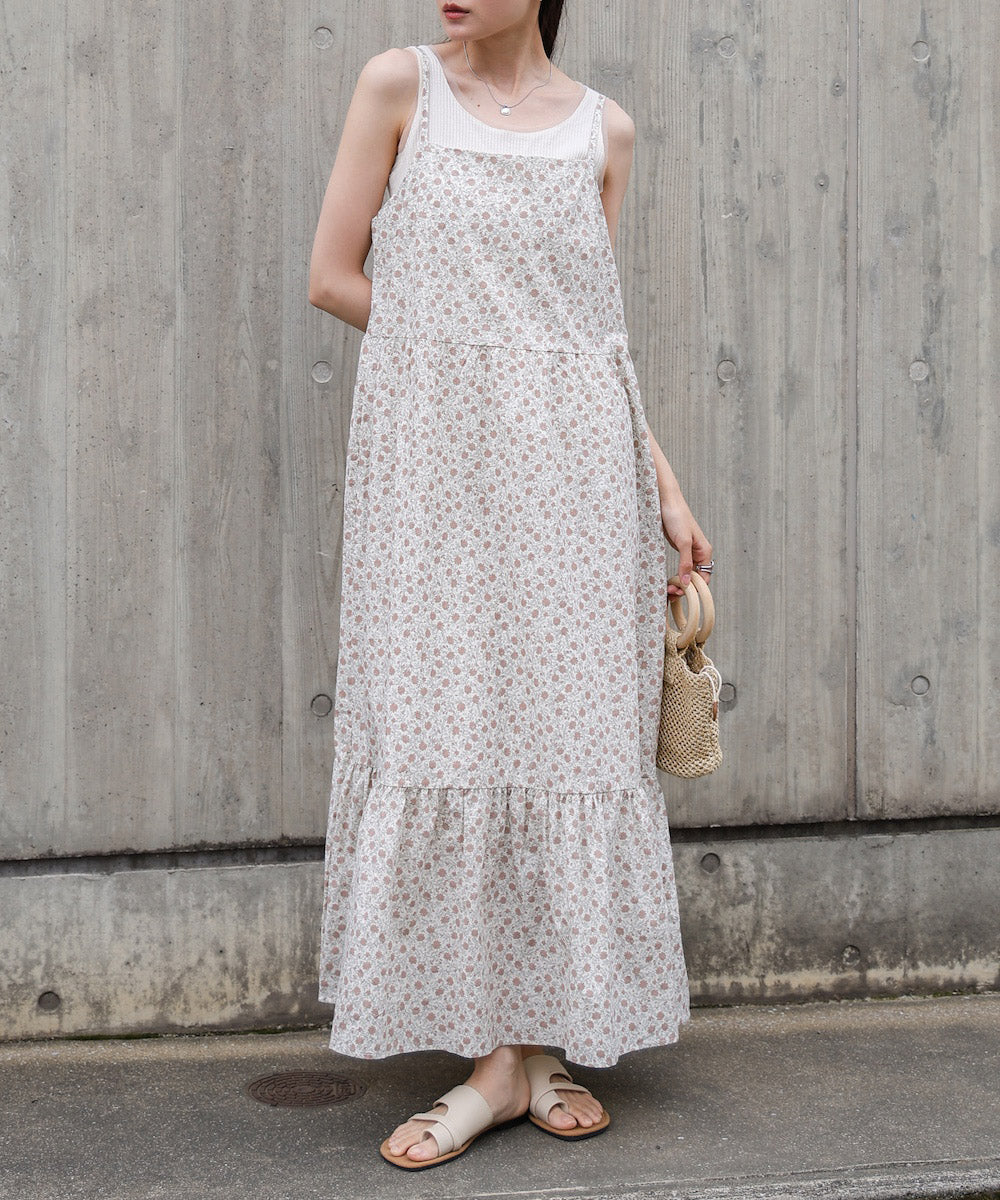 花柄キャミワンピース