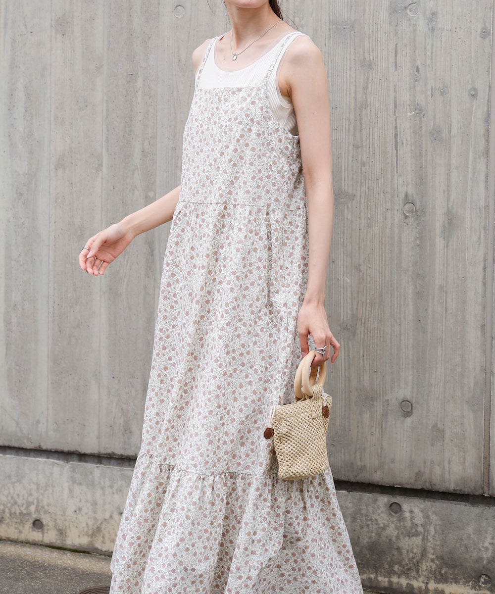 花柄キャミワンピース