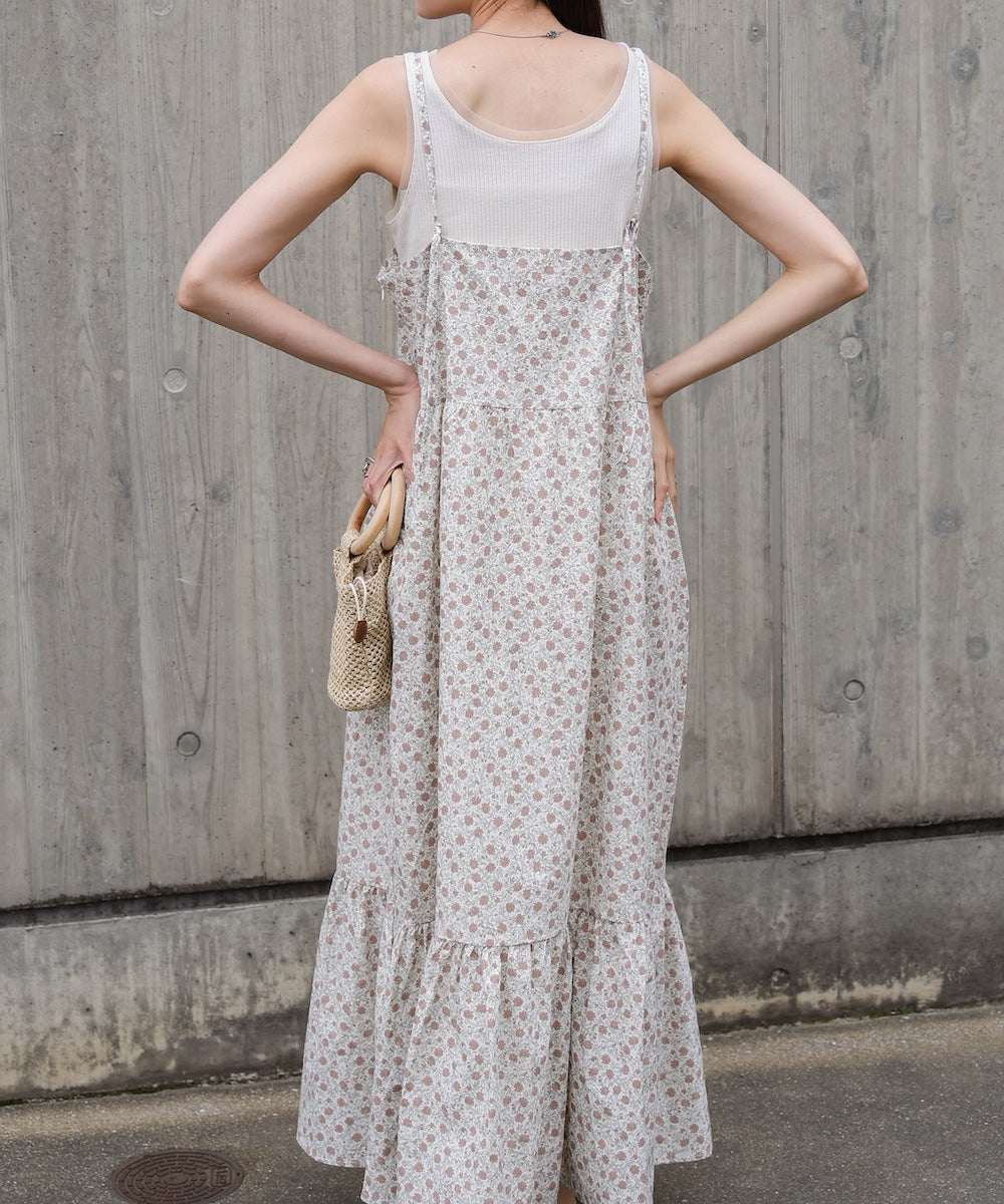 花柄キャミワンピース