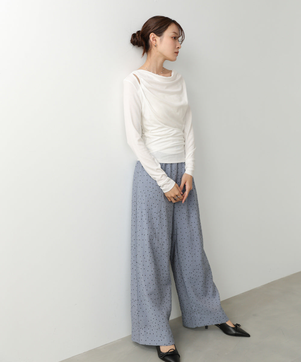 カシュクールレイヤードトップス