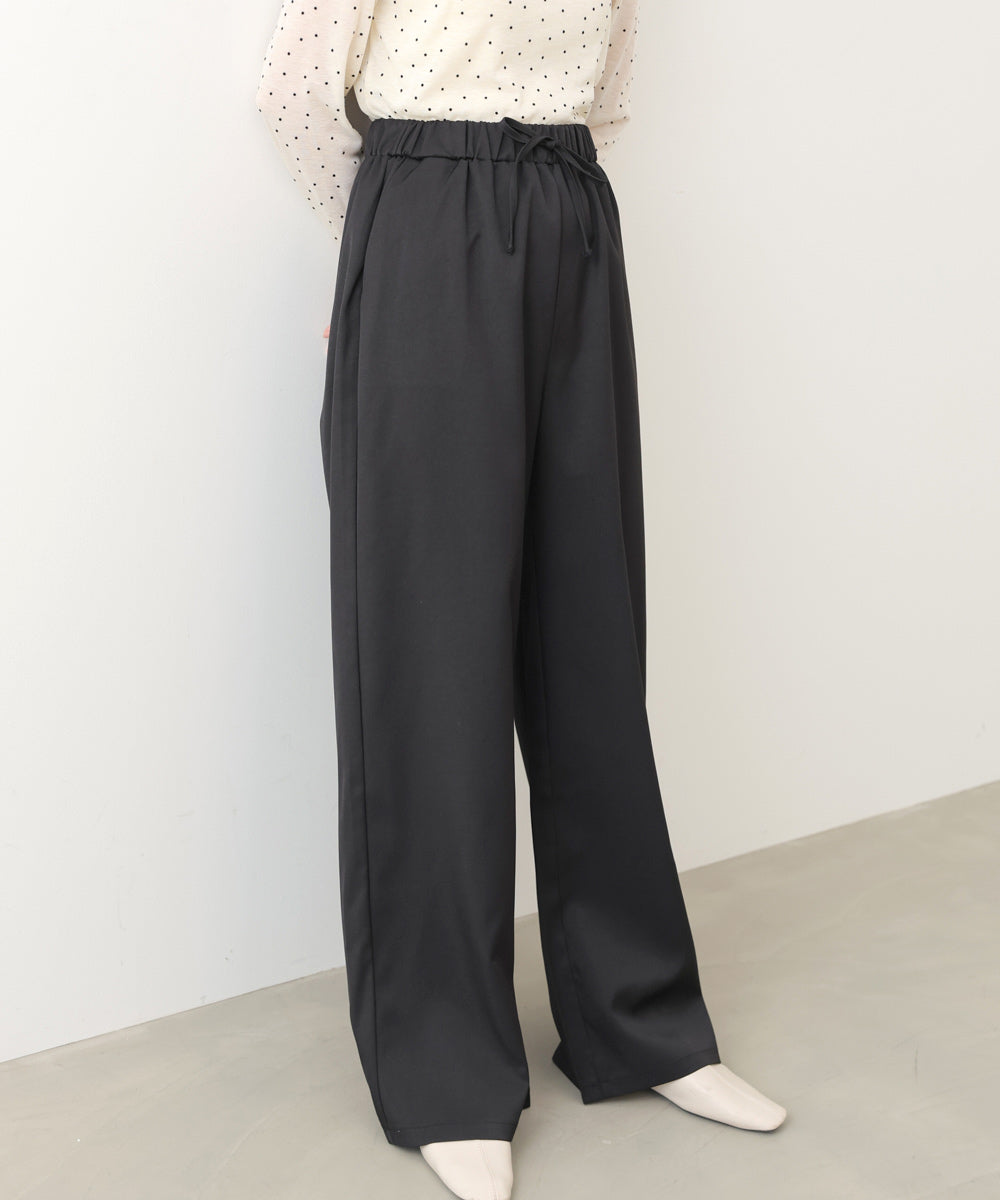 【セットアップ】ゆるシルエットテーラードジャケット+ウエストゴムストレートシルエットパンツ