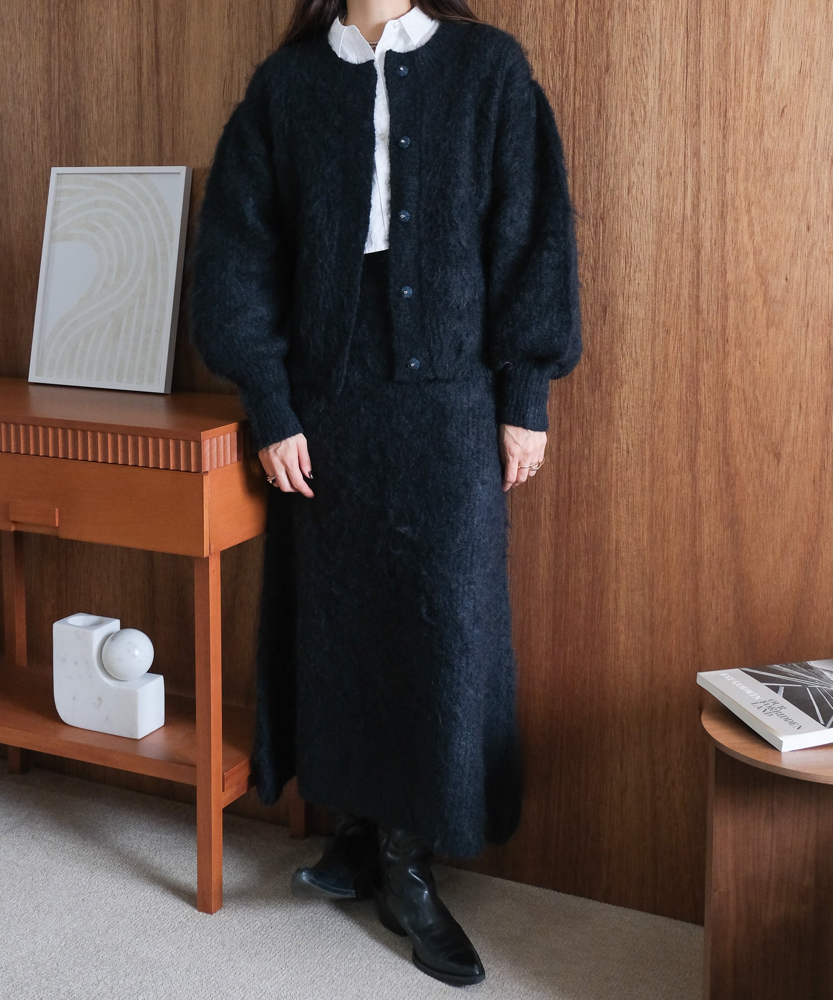 KEGAKI HALF CARDIGAN KNIT CD