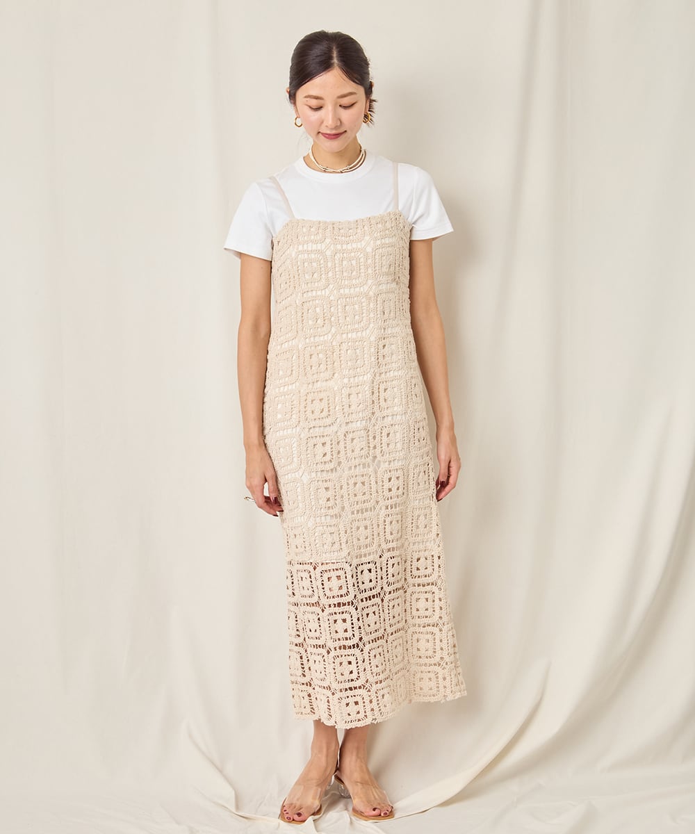 CROCHET CAMI DRESS