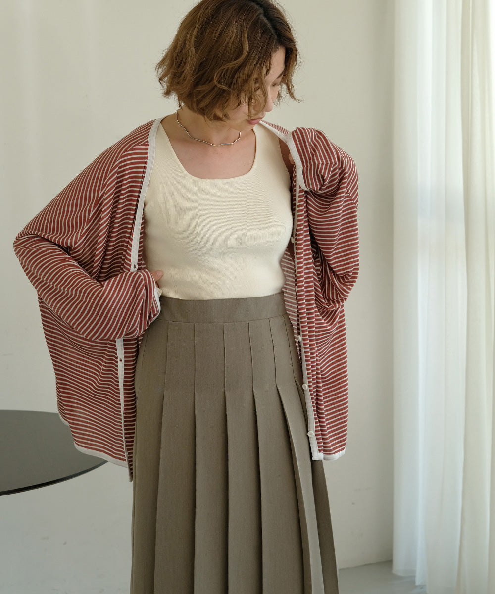 Bab ルーズボーダーカーディガン