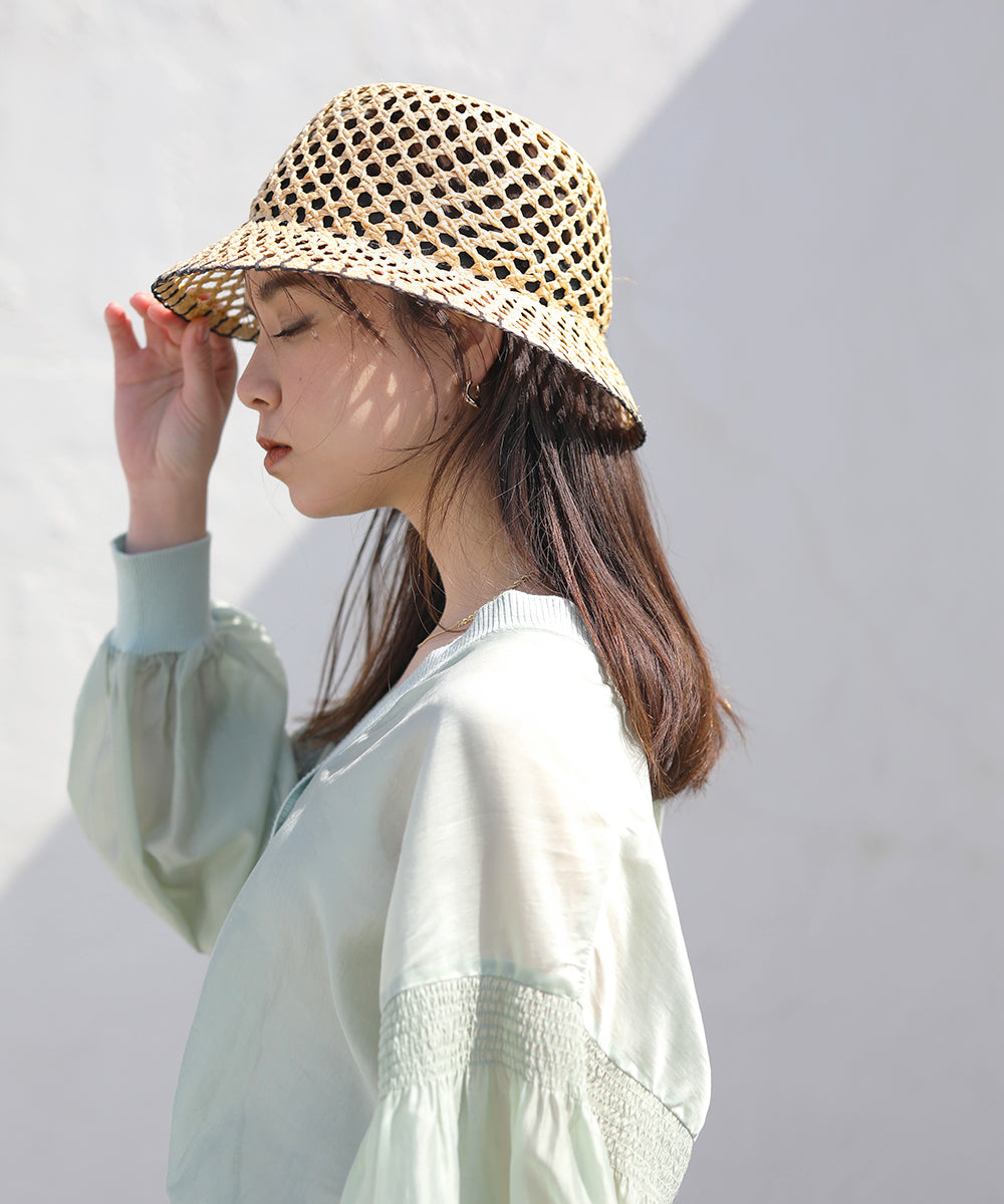 BouJeloud シースルーハイショクナローハット