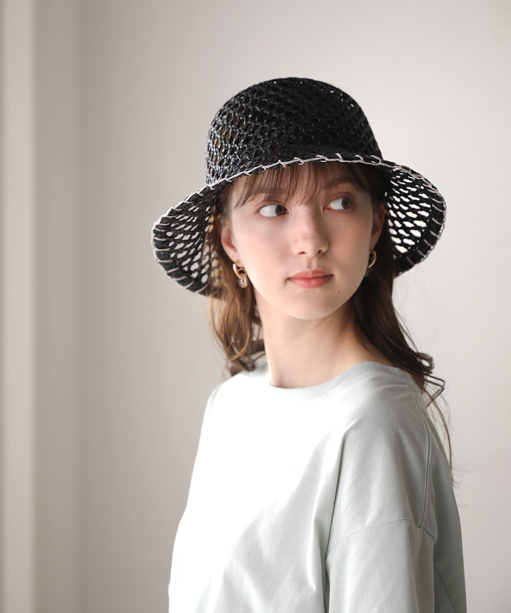 BouJeloud シースルーハイショクナローハット