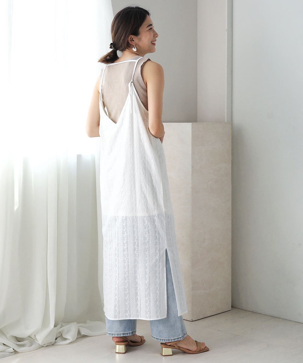 レースキャミワンピース