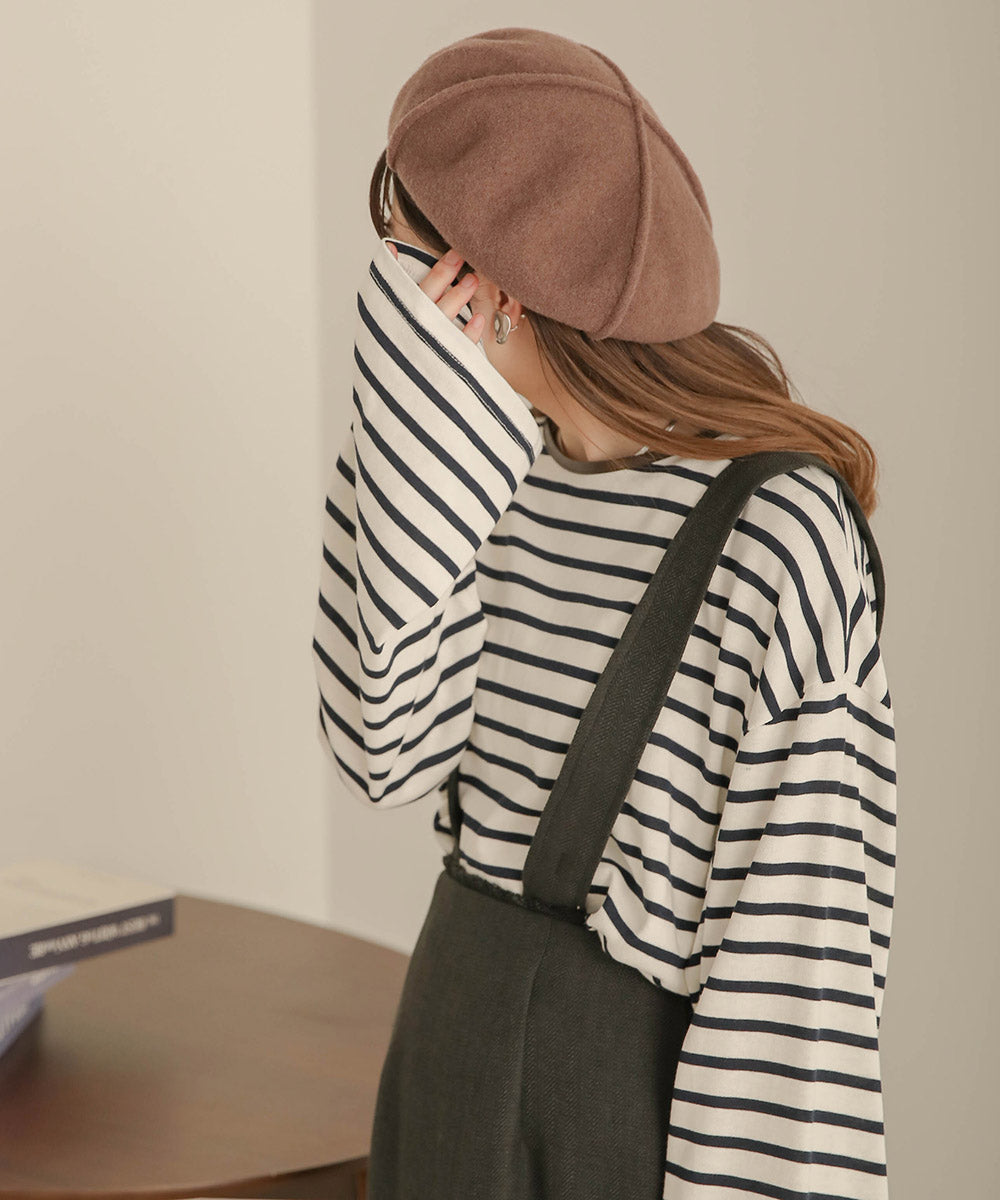 Bab クロスラインフェルト帽