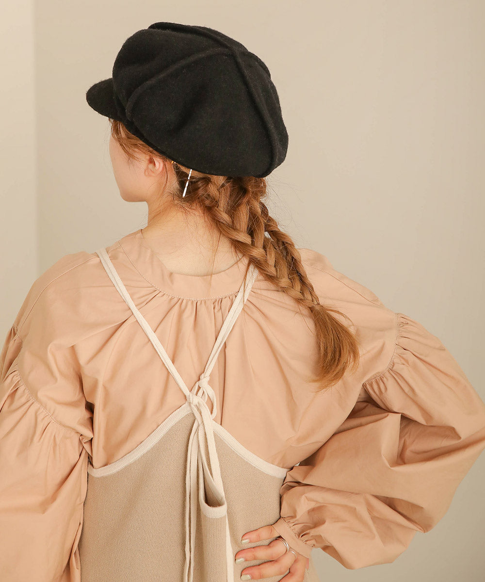 Bab クロスラインフェルト帽