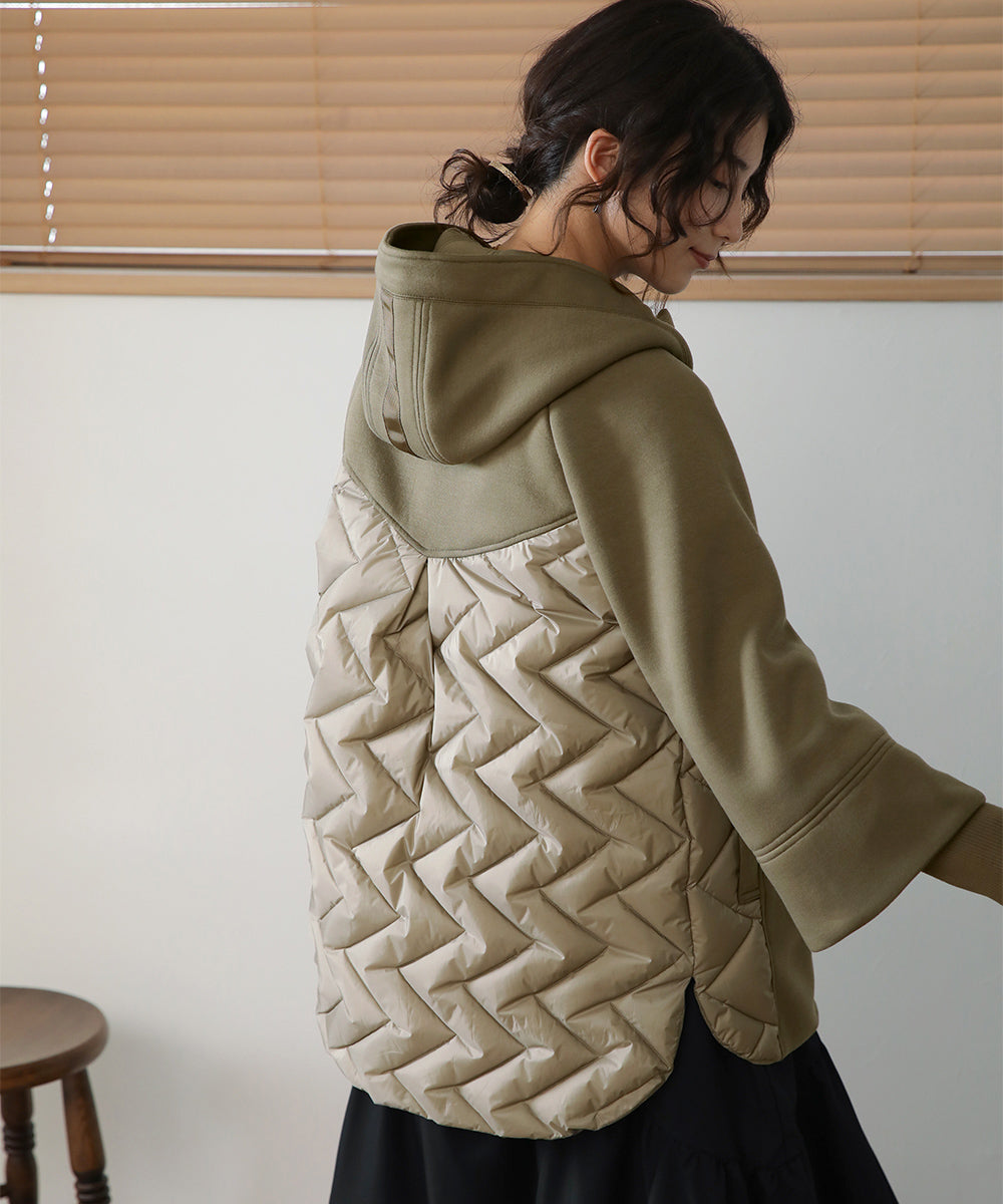 BouJeloud ダイバーフーディ切替ダウンコート