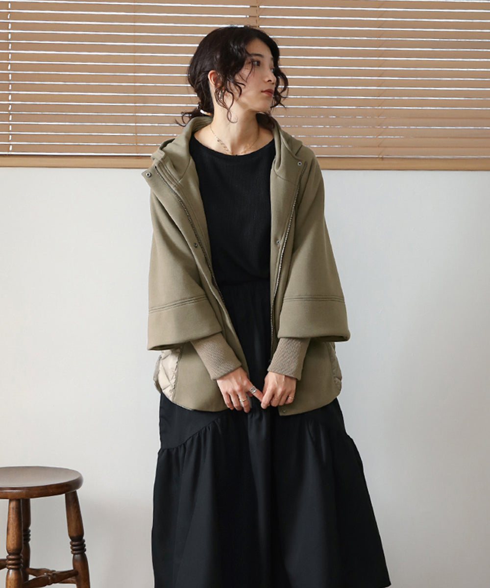 BouJeloud ダイバーフーディ切替ダウンコート