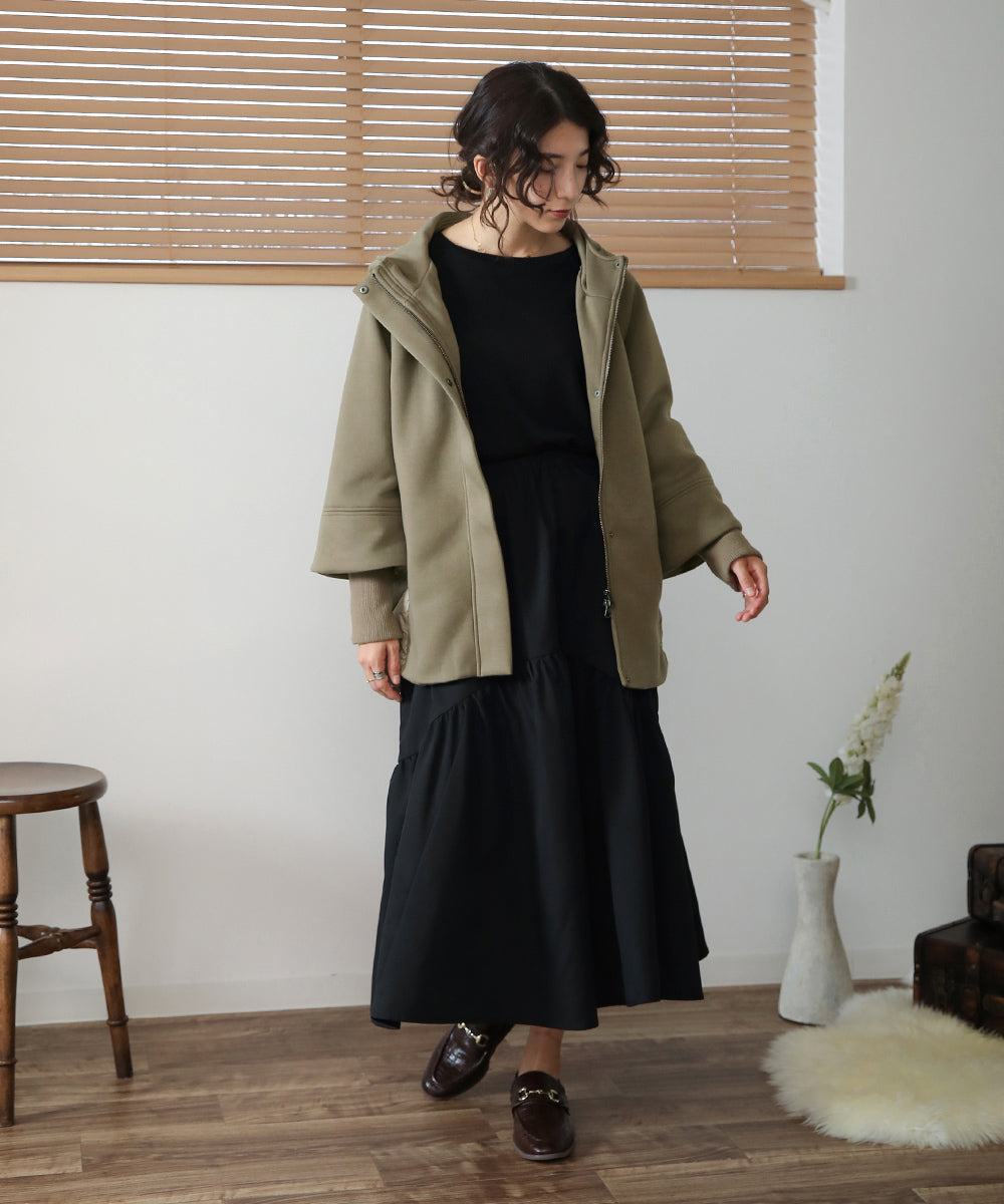 BouJeloud ダイバーフーディ切替ダウンコート