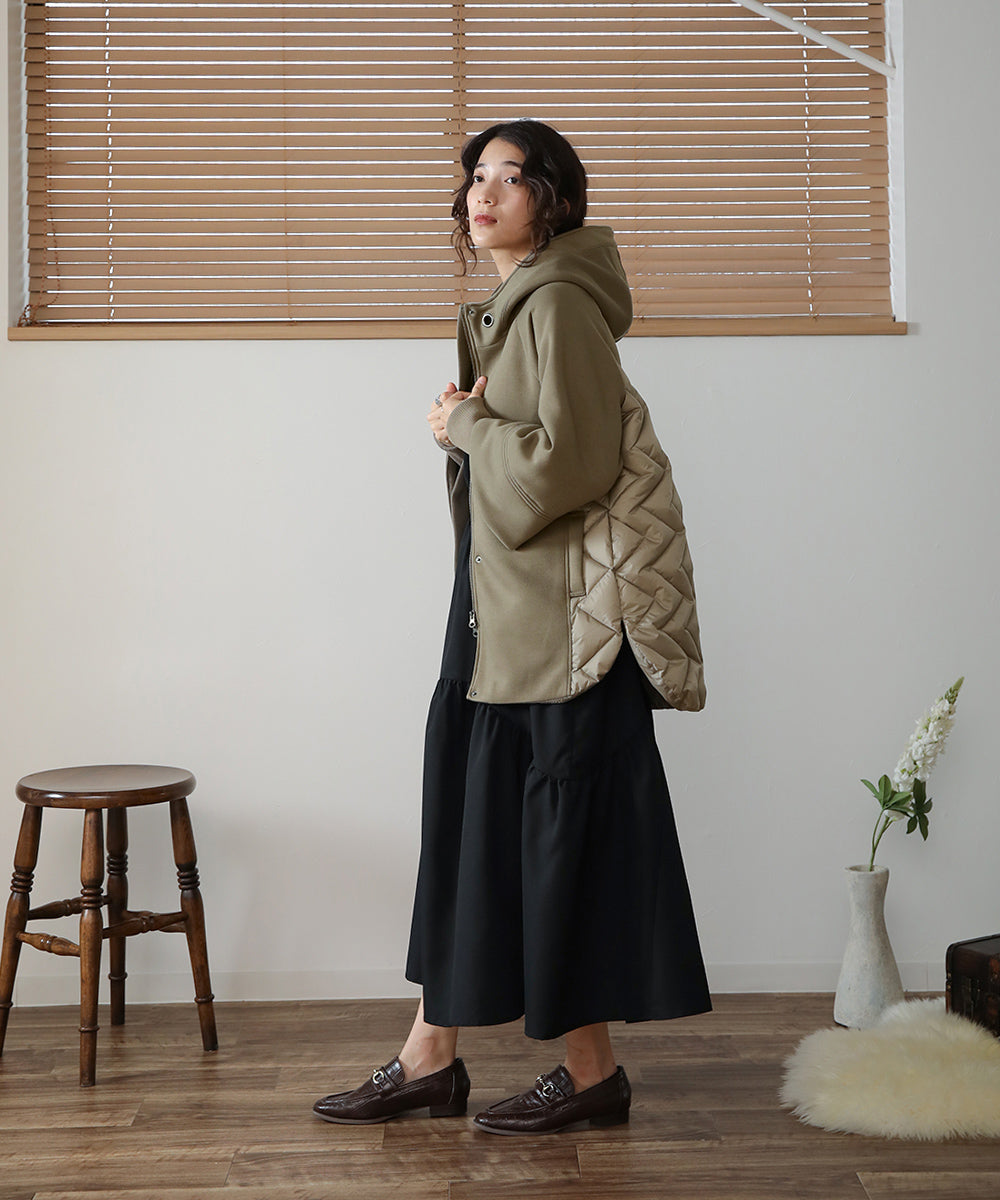 BouJeloud ダイバーフーディ切替ダウンコート