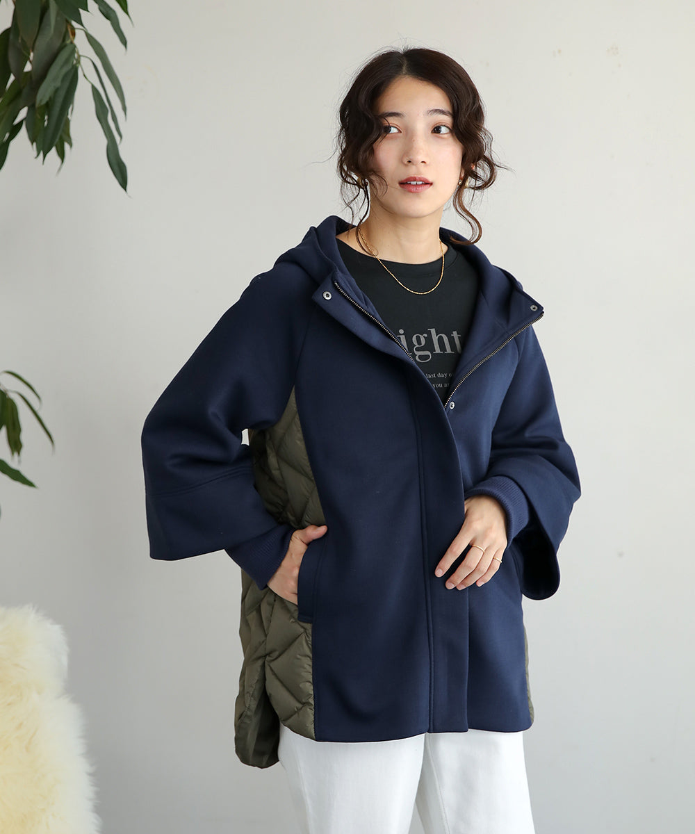 BouJeloud ダイバーフーディ切替ダウンコート