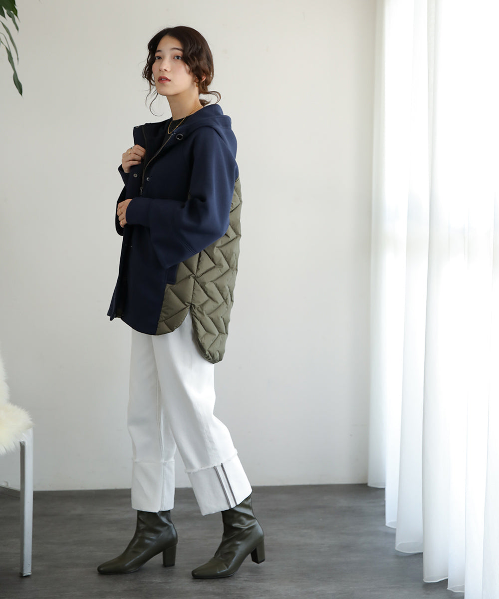 BouJeloud ダイバーフーディ切替ダウンコート