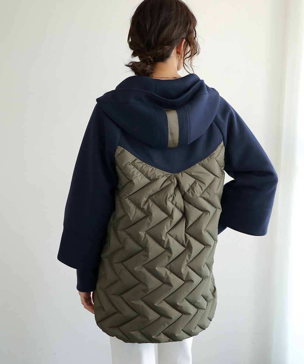 BouJeloud ダイバーフーディ切替ダウンコート