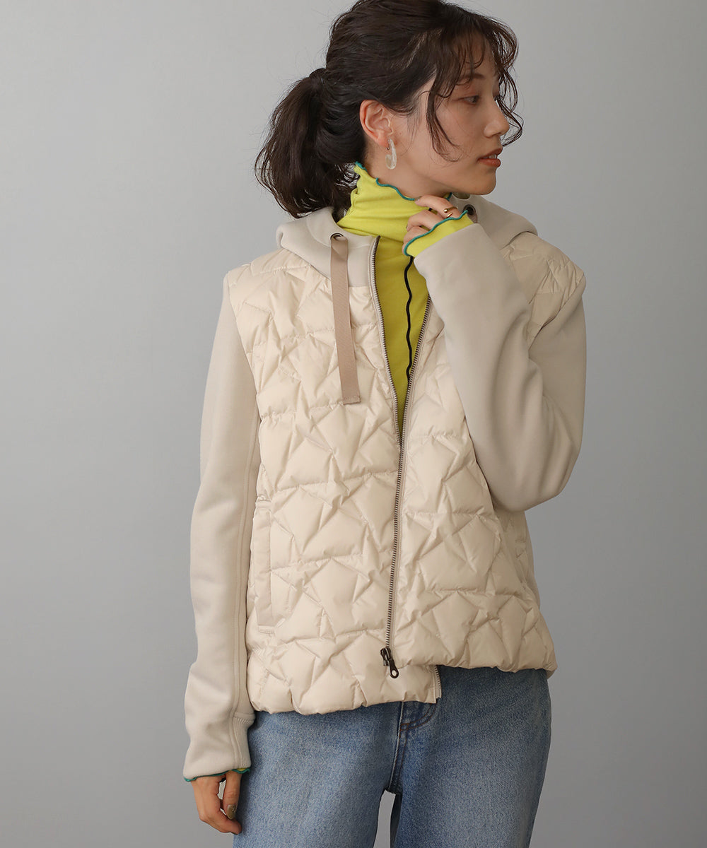 BouJeloud スターキルティングショートダウン