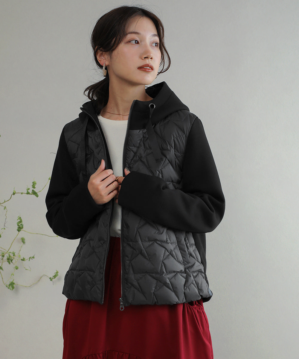 BouJeloud スターキルティングショートダウン