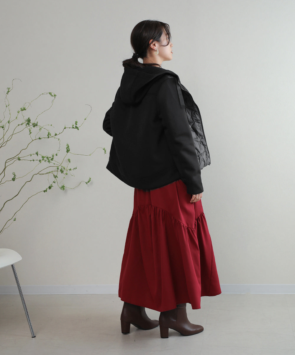 BouJeloud スターキルティングショートダウン