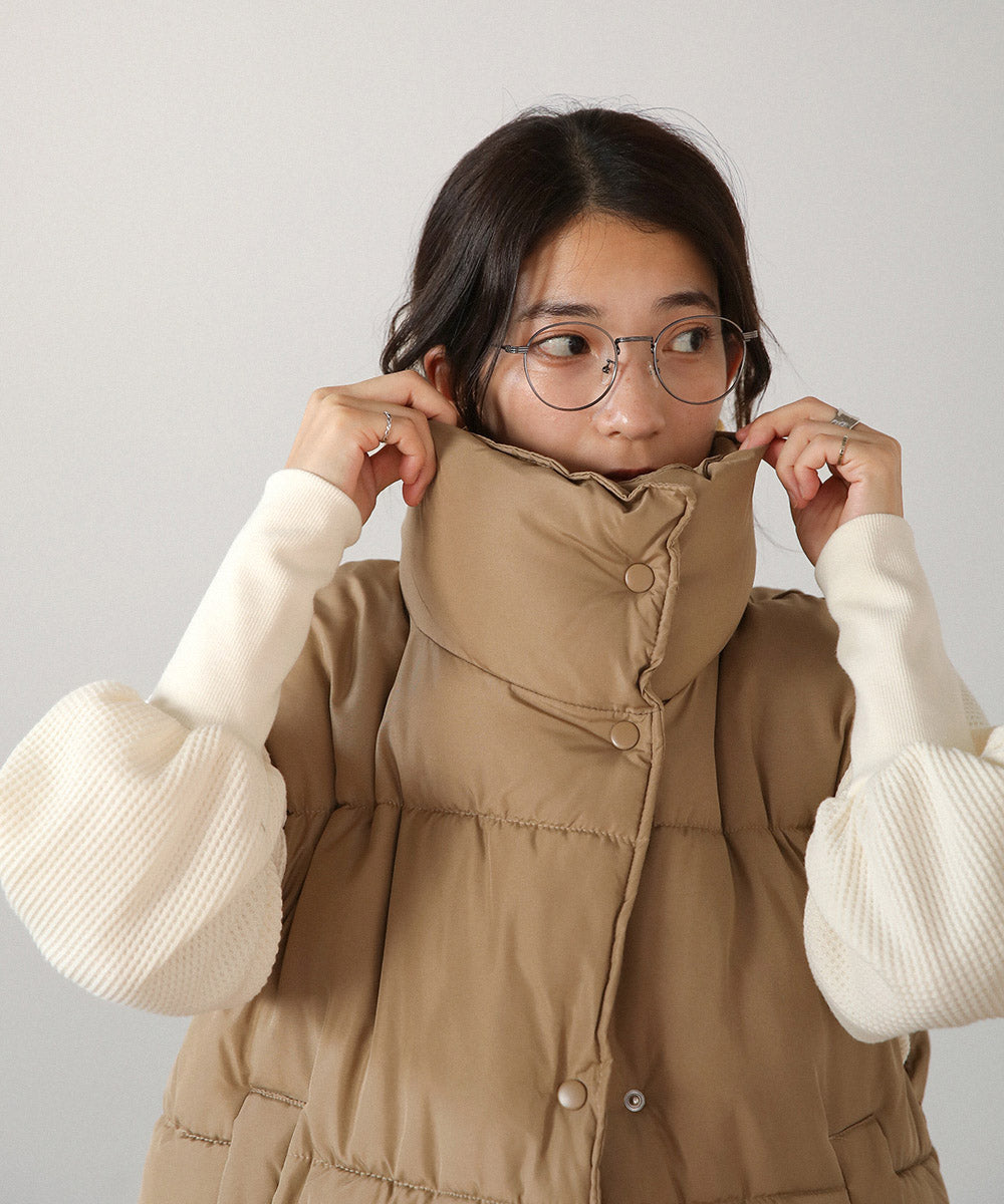 BouJeloud ビックシルエット中綿ベスト