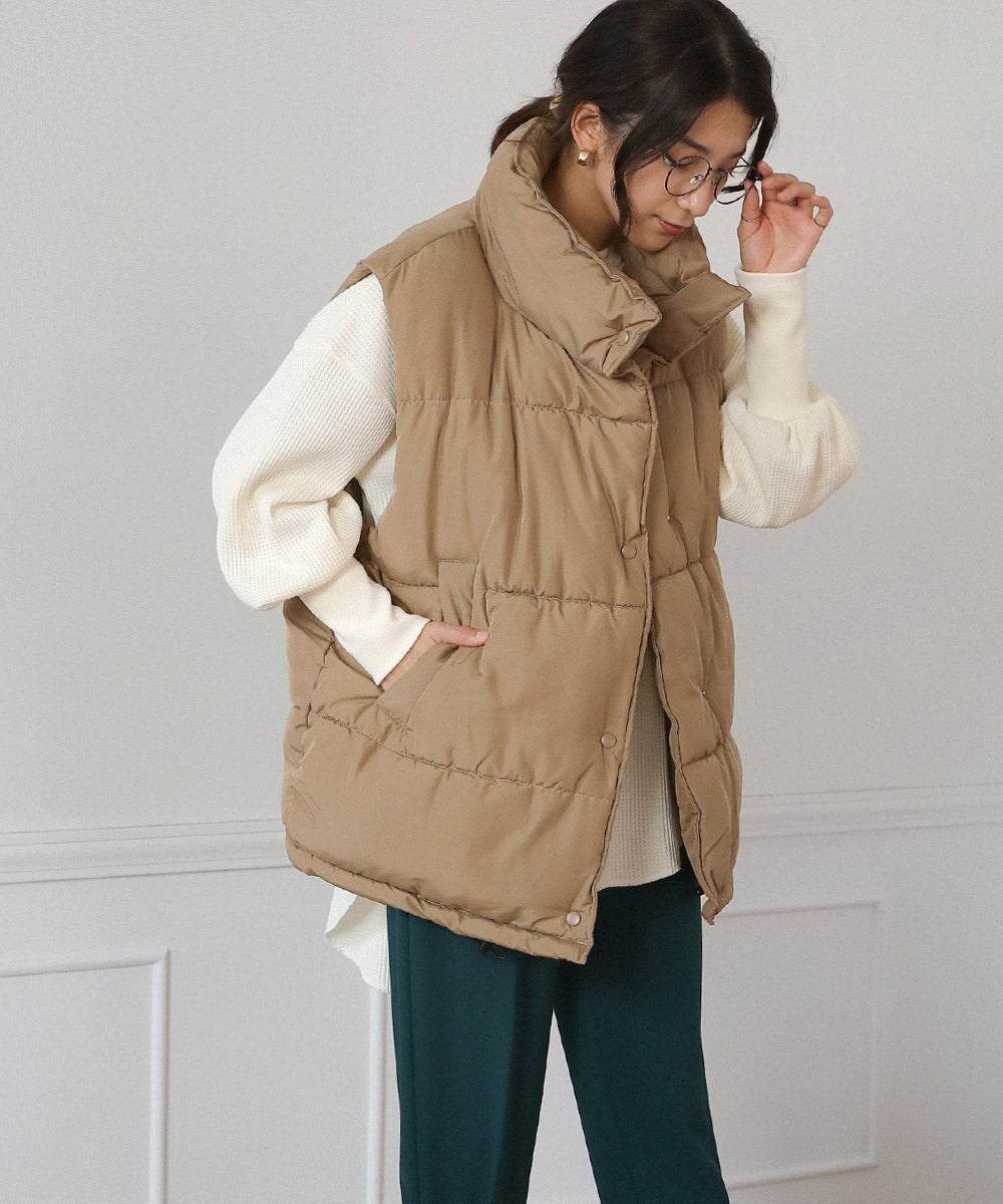 BouJeloud ビックシルエット中綿ベスト
