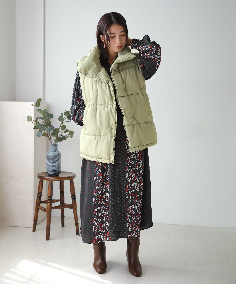 BouJeloud ビックシルエット中綿ベスト