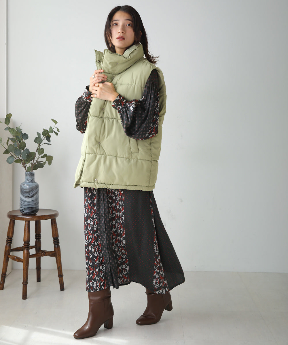 BouJeloud ビックシルエット中綿ベスト