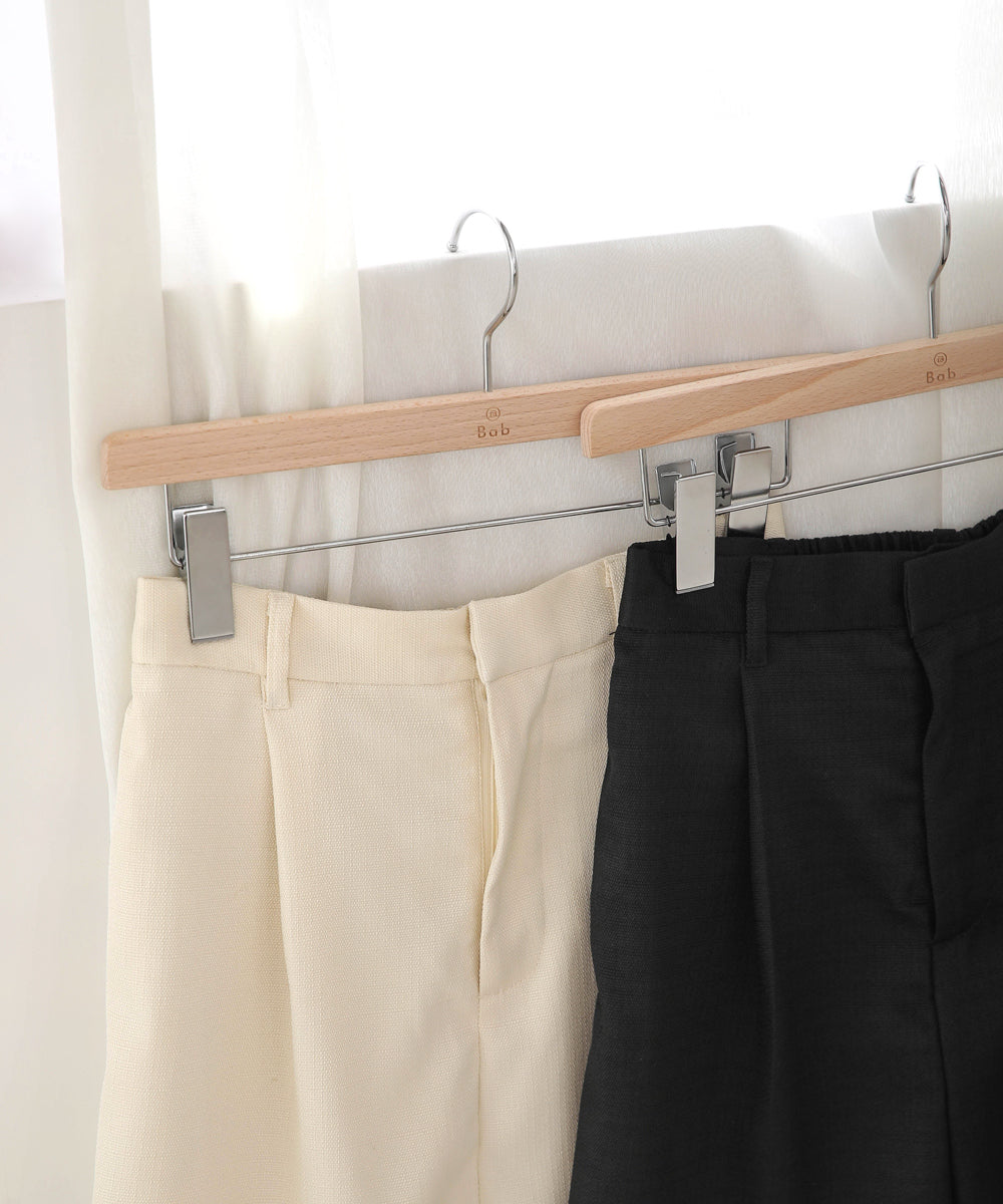 リネンライクツイードハーフパンツ