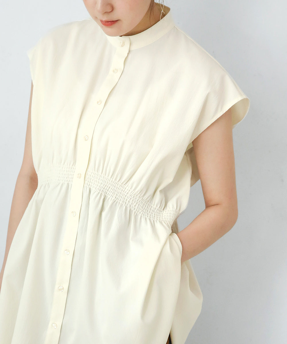 BouJeloud エステルストレッチクレープチュニック