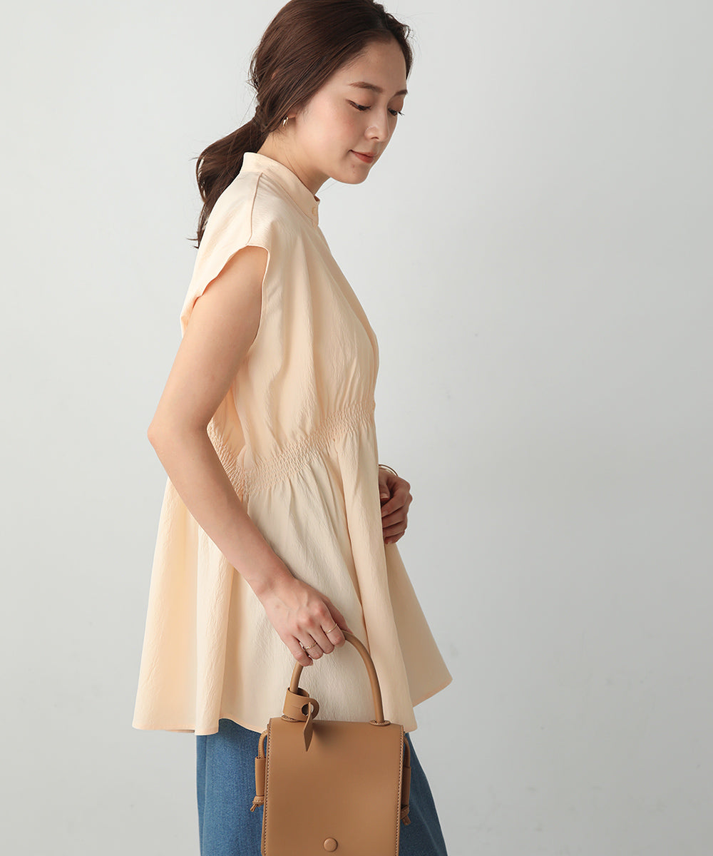 BouJeloud エステルストレッチクレープチュニック
