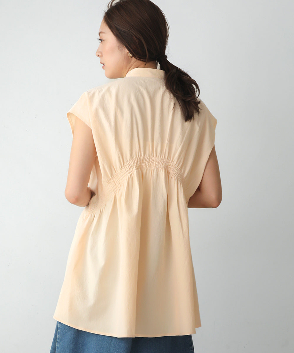 BouJeloud エステルストレッチクレープチュニック