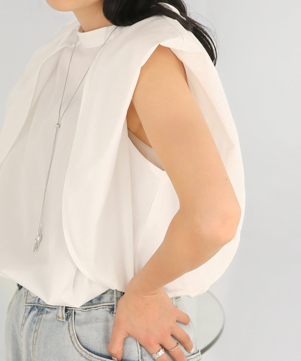 前後2WAYレイヤードブラウス