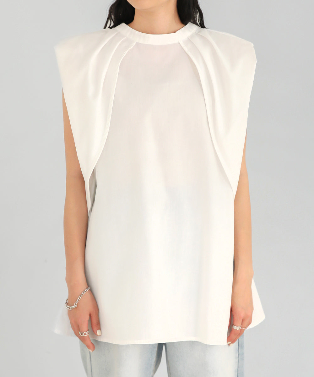 前後2WAYレイヤードブラウス