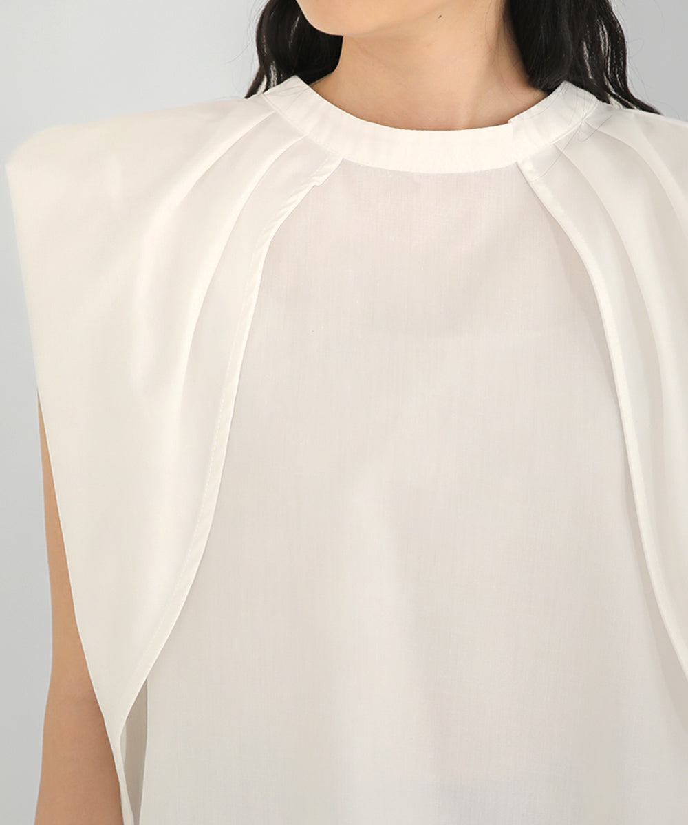 前後2WAYレイヤードブラウス