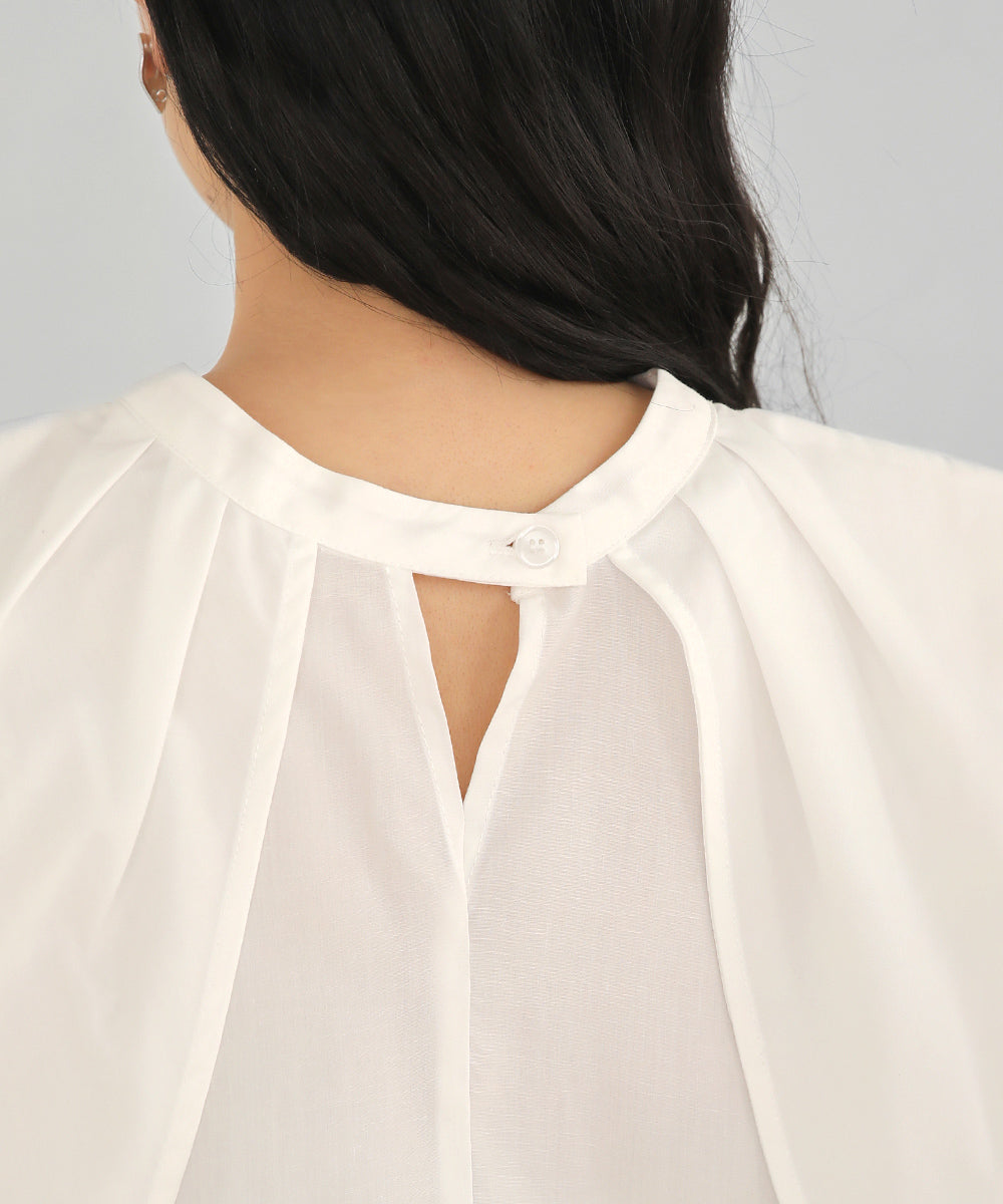 前後2WAYレイヤードブラウス