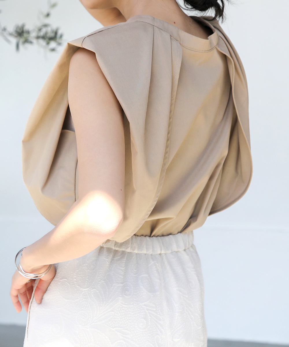 前後2WAYレイヤードブラウス
