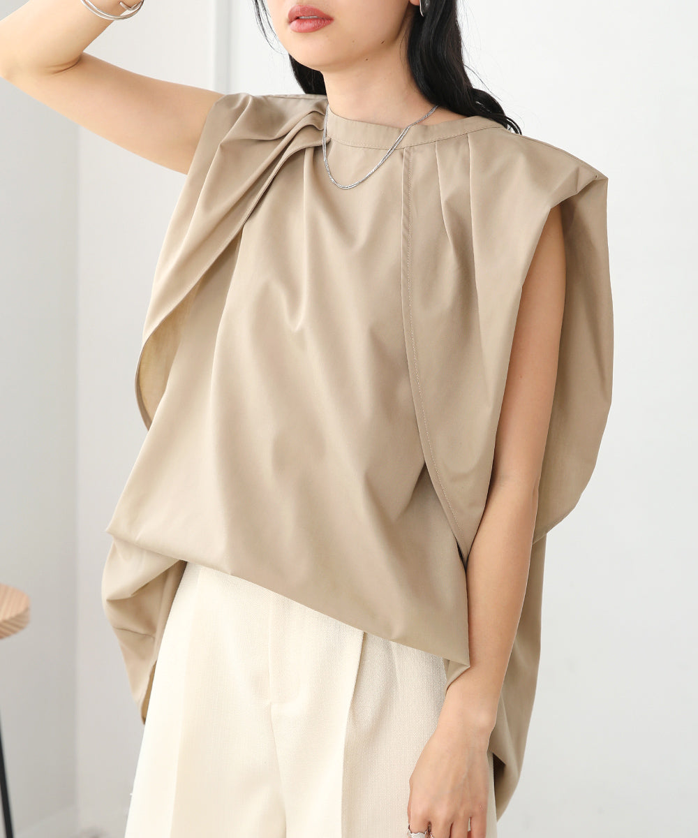 前後2WAYレイヤードブラウス