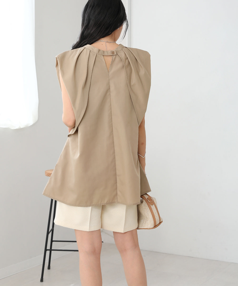 前後2WAYレイヤードブラウス