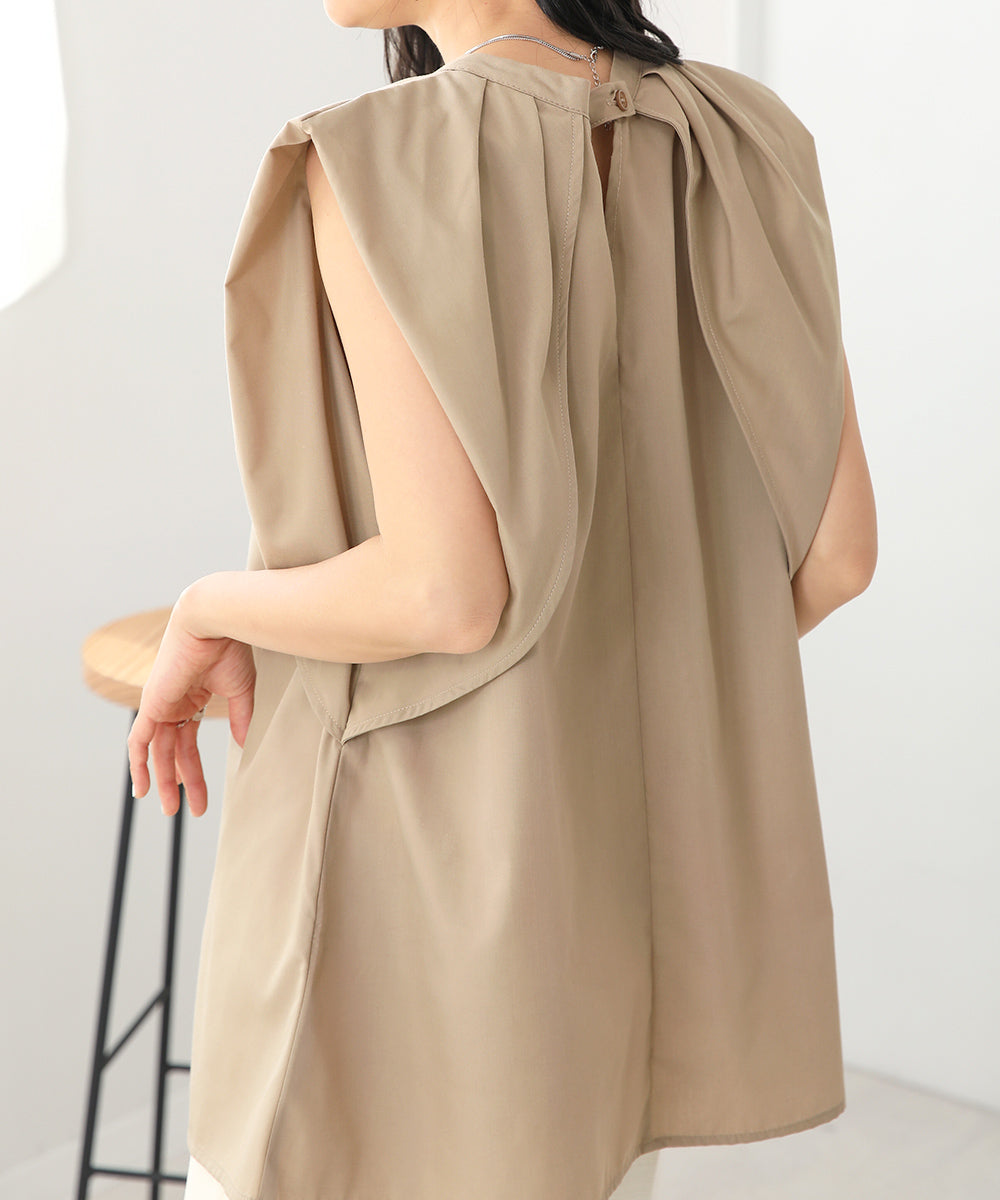 前後2WAYレイヤードブラウス