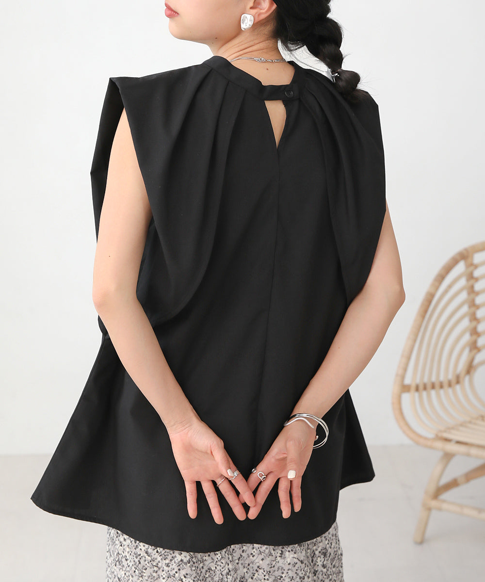 前後2WAYレイヤードブラウス