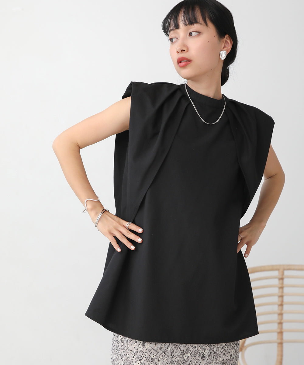 前後2WAYレイヤードブラウス