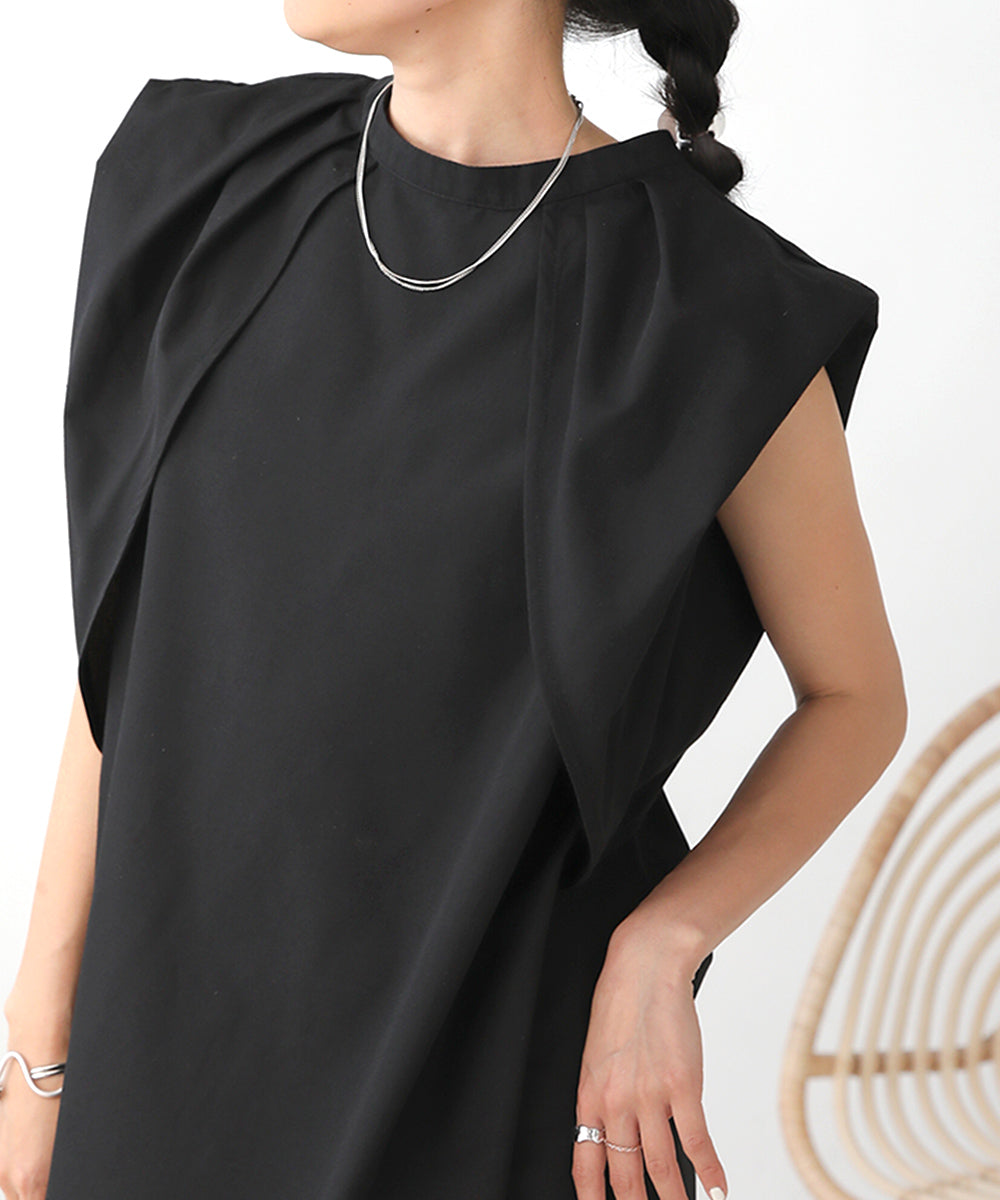 前後2WAYレイヤードブラウス