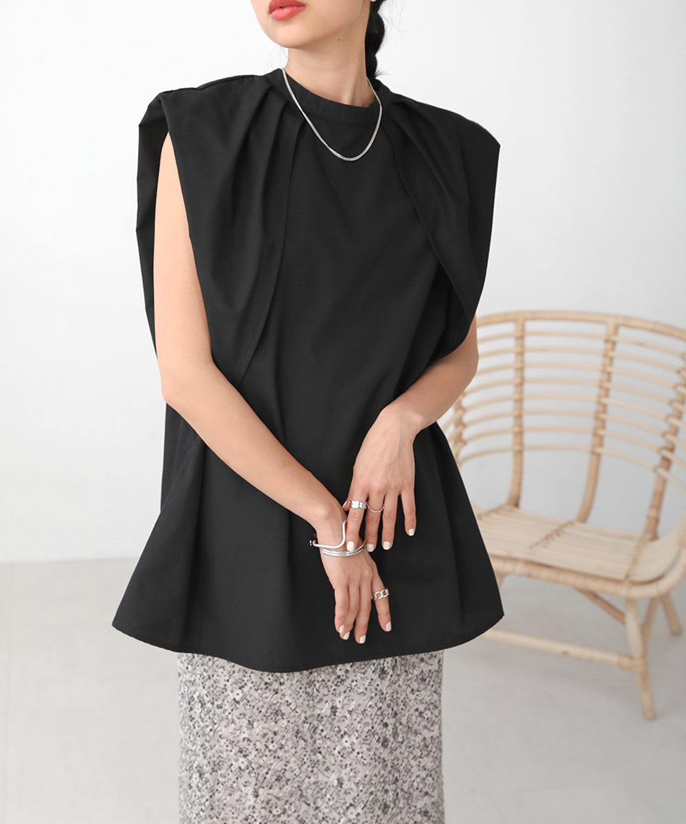 前後2WAYレイヤードブラウス