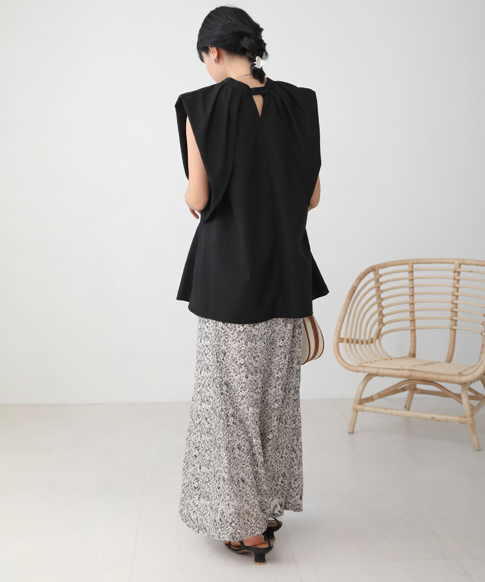 前後2WAYレイヤードブラウス