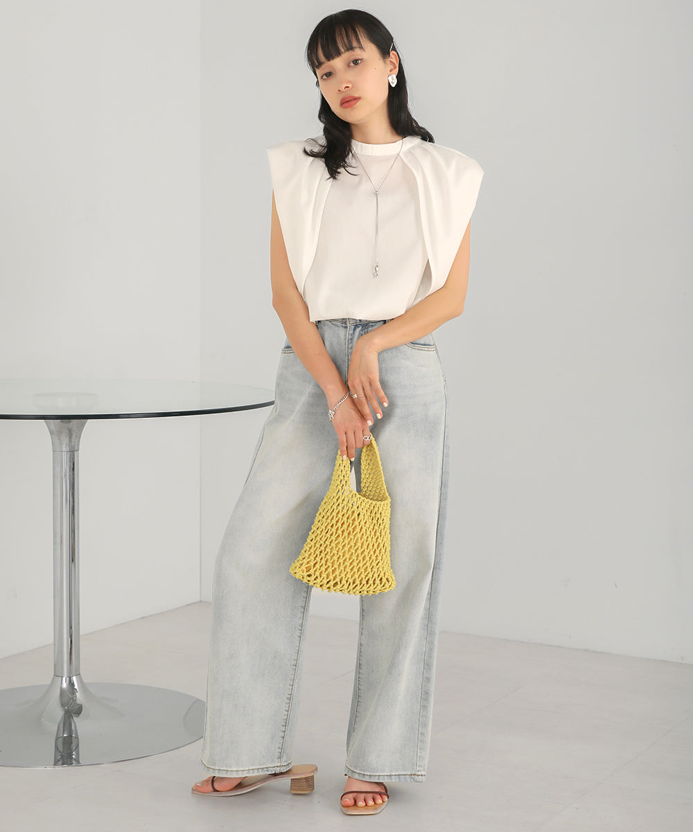 前後2WAYレイヤードブラウス