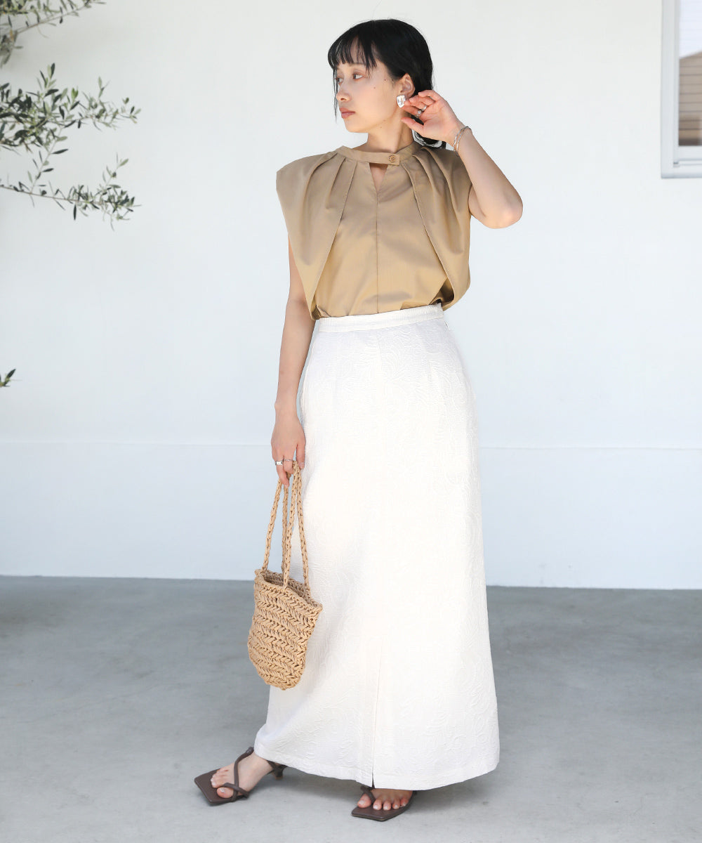 前後2WAYレイヤードブラウス