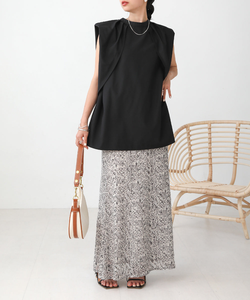 前後2WAYレイヤードブラウス